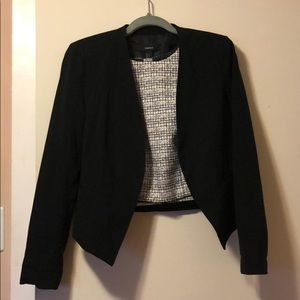 BUNDLE express crop top and forever 21 blazer